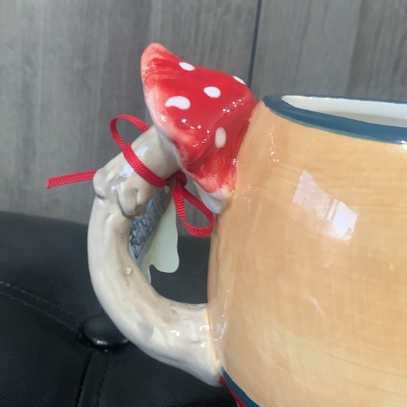 Blue Sky Clayworks Mushroom Red Toadstool Coffee Mug By Heather Goldminc - Picture 7 of 12